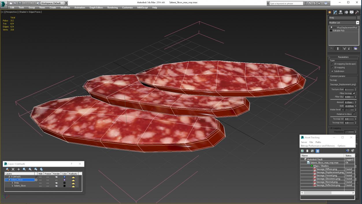 3D Salami Slices model