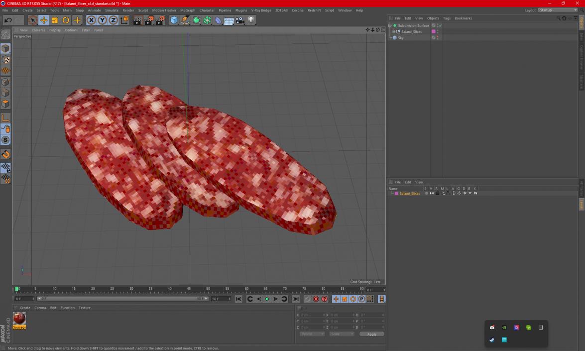 3D Salami Slices model