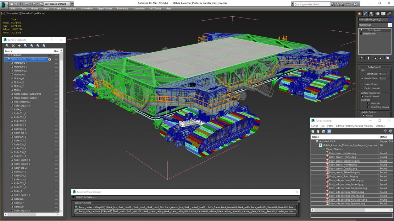 Mobile Launcher Platform Crawler 3D