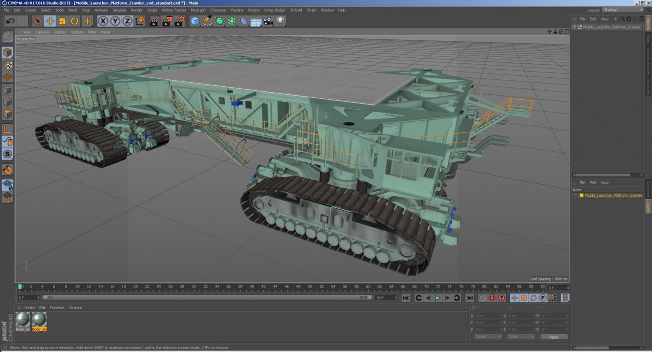 Mobile Launcher Platform Crawler 3D