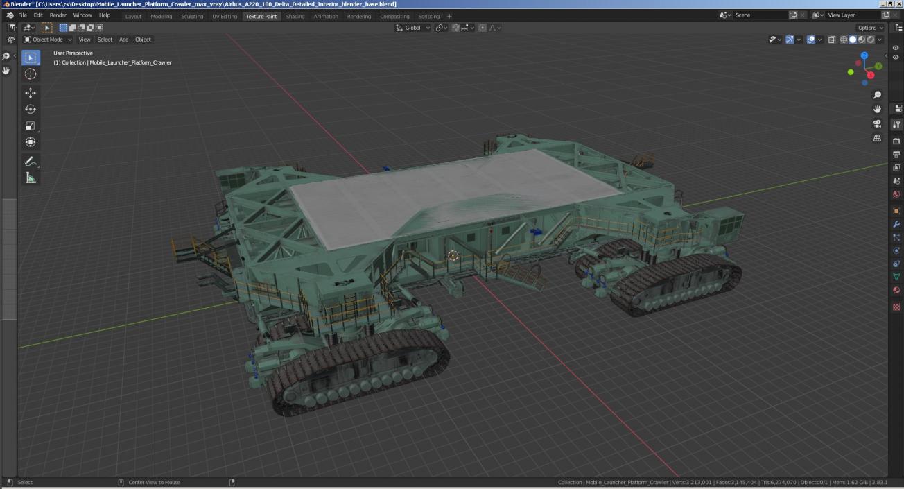 Mobile Launcher Platform Crawler 3D