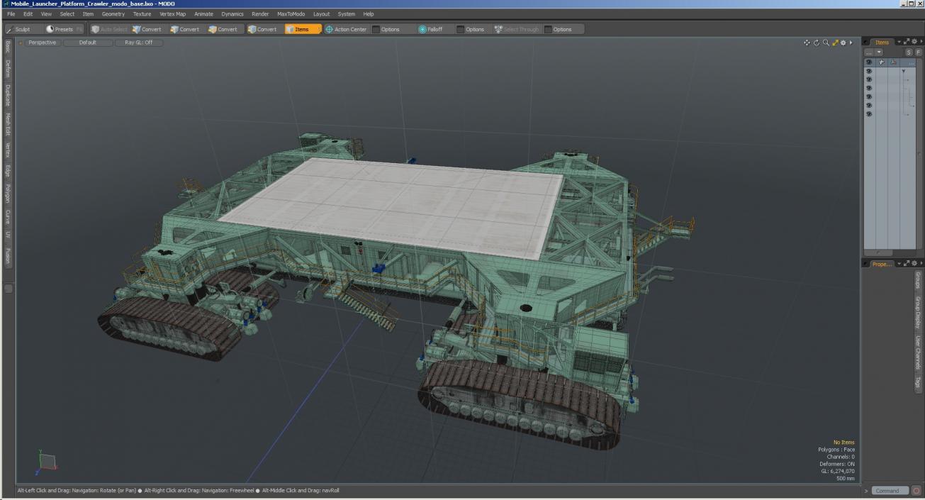 Mobile Launcher Platform Crawler 3D