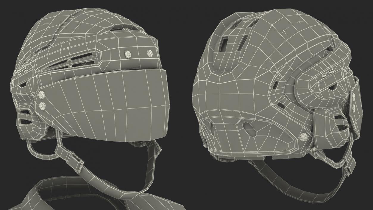 3D model Hockey Equipment Red