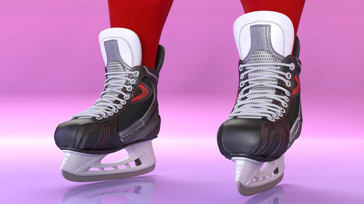 3D model Hockey Equipment Red