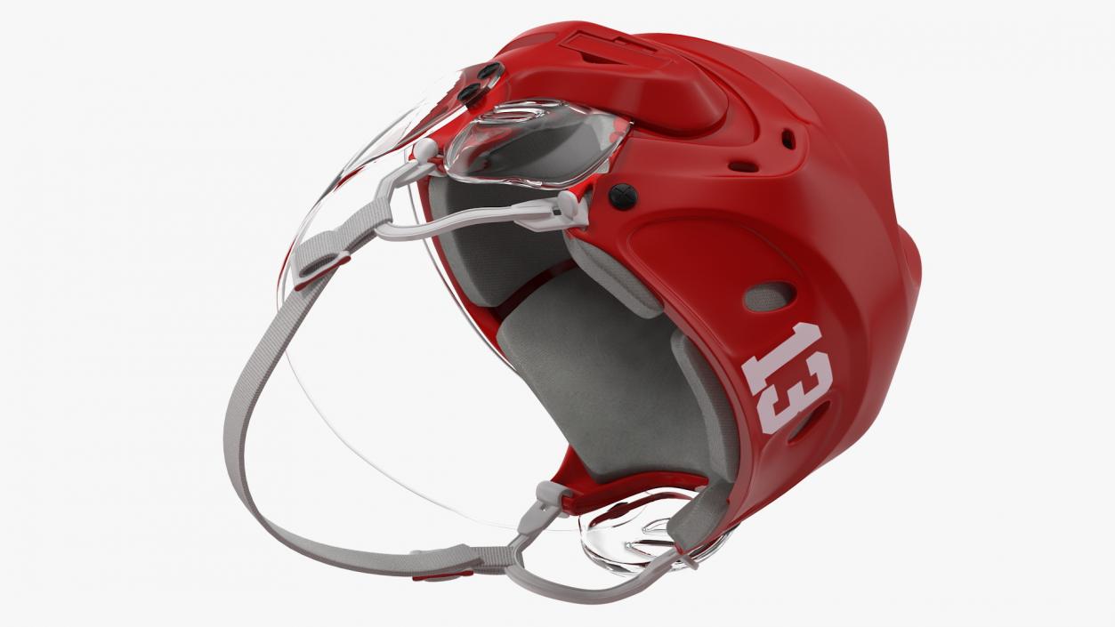 3D model Hockey Equipment Red