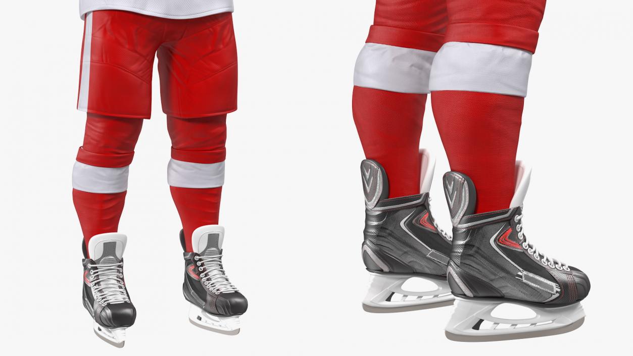 3D model Hockey Equipment Red