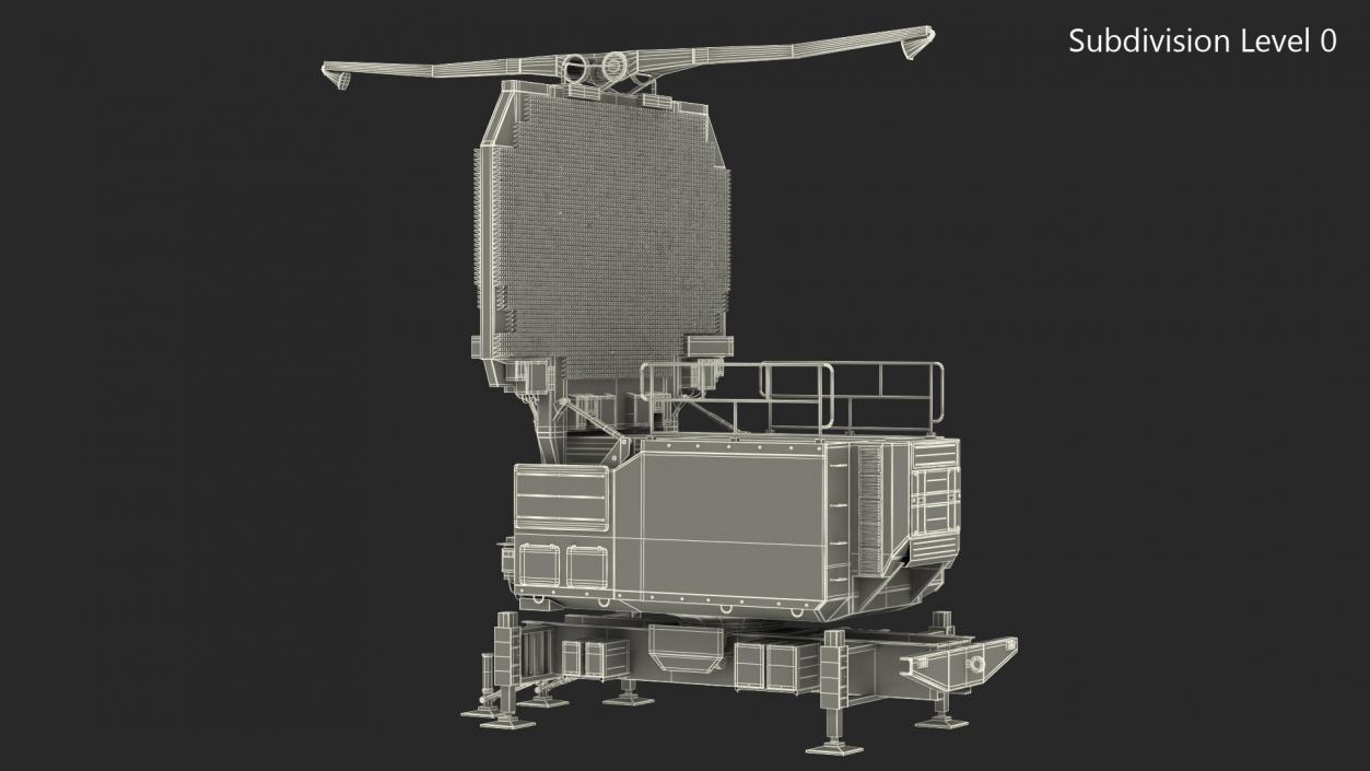 3D TOMBSTONE 64N6 Camouflage Radar