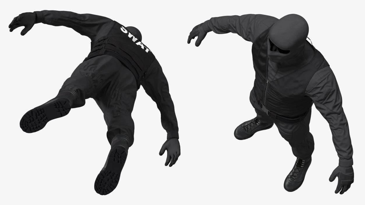 3D Tactical SWAT Team Member Uniform model