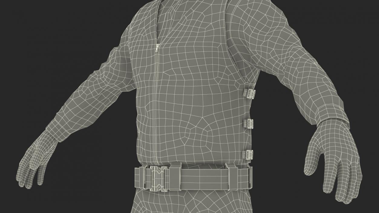 3D Tactical SWAT Team Member Uniform model