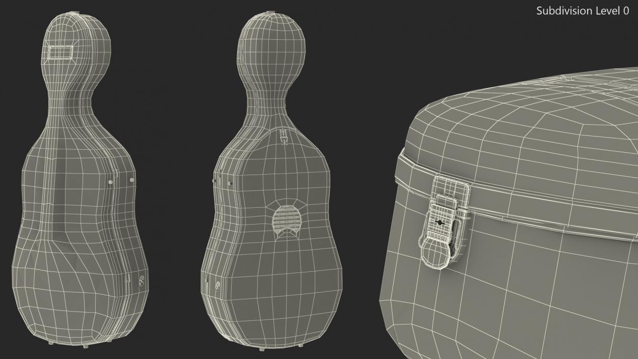 3D model Classic Cello Case Closed