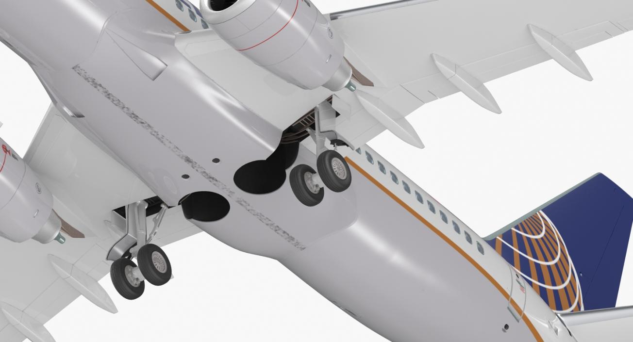 Boeing 737-700 with Interior United Airlines 3D model