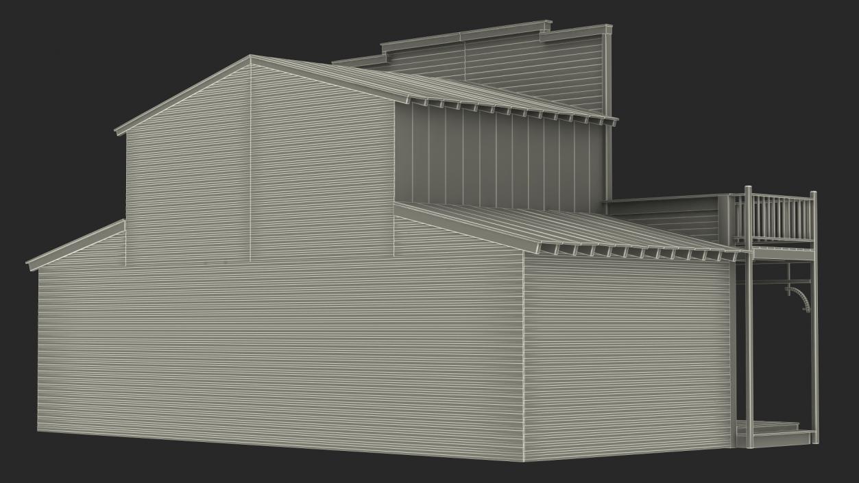 Old Western House 3D