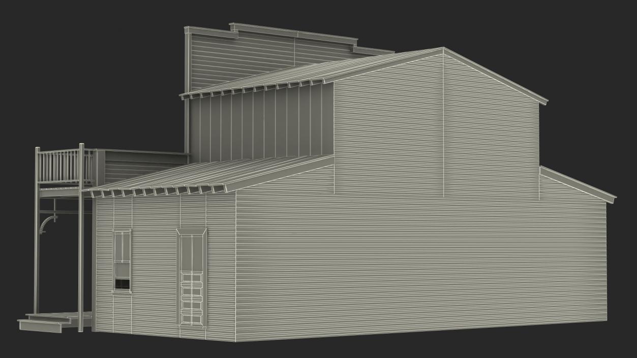 Old Western House 3D