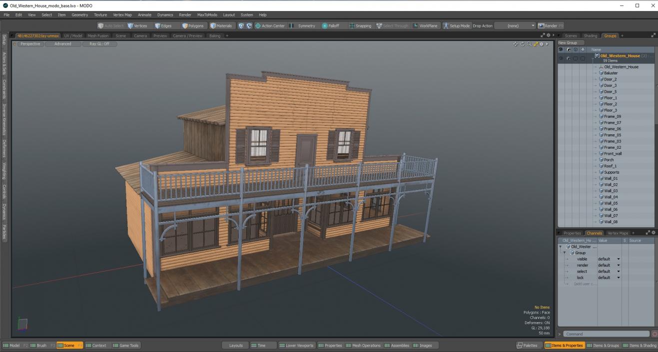 Old Western House 3D