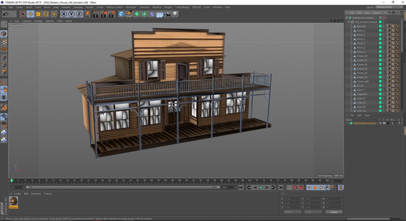 Old Western House 3D