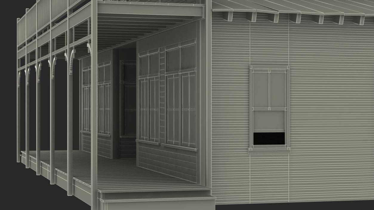 Old Western House 3D