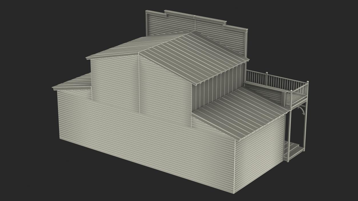 Old Western House 3D