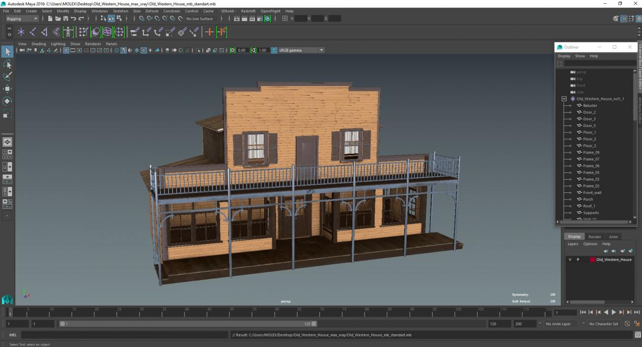 Old Western House 3D