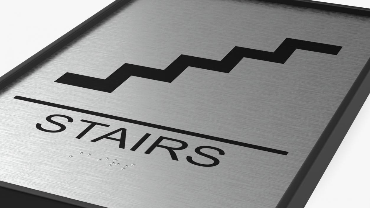 3D Stairs Sign