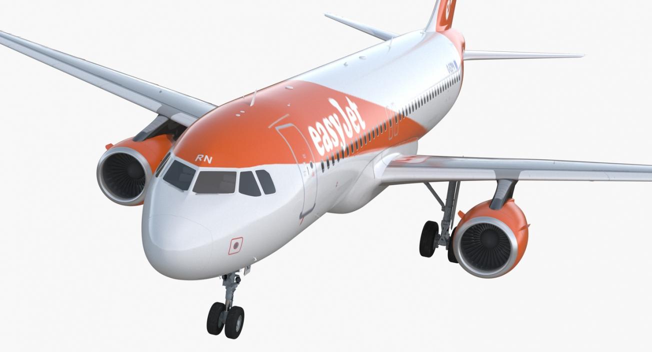 Airbus A320 EasyJet Airline 3D