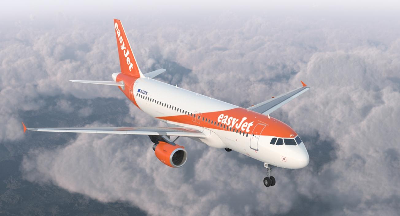 Airbus A320 EasyJet Airline 3D