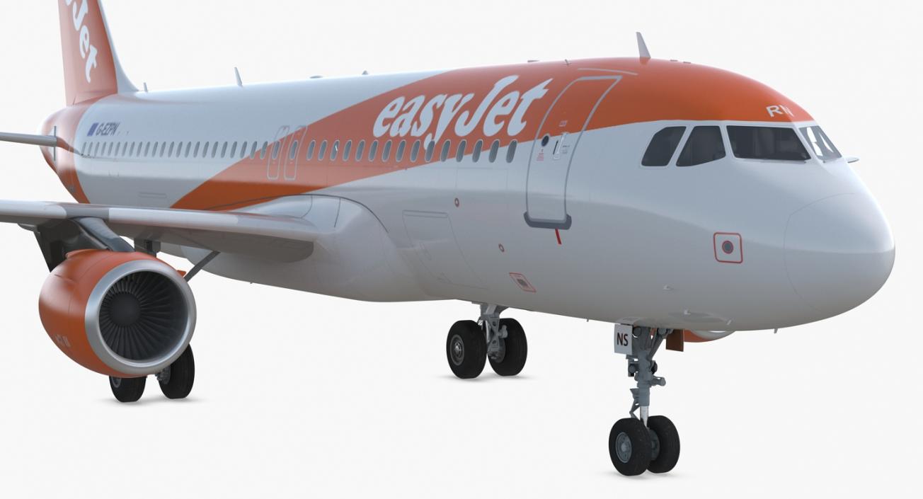 Airbus A320 EasyJet Airline 3D