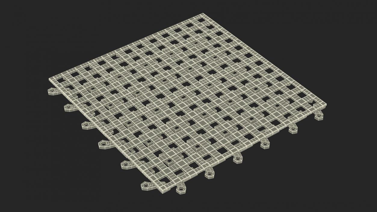 3D model Connectable Floor Mats Collection 2