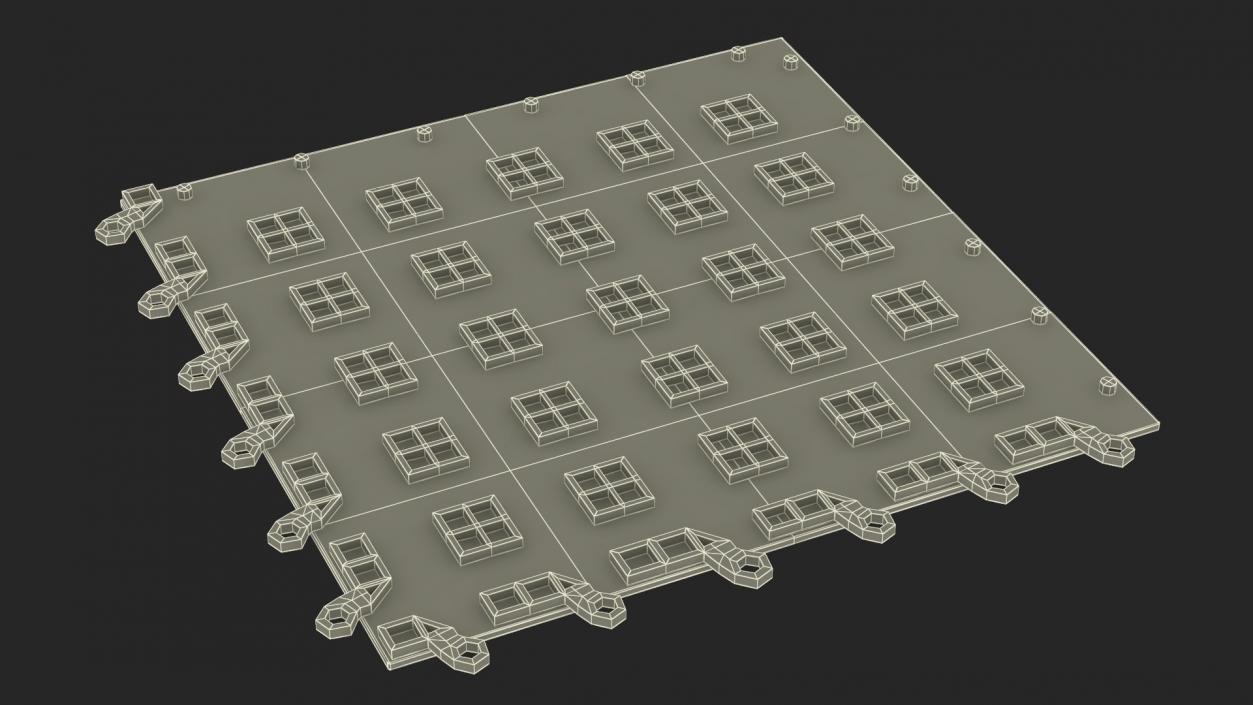 3D model Connectable Floor Mats Collection 2