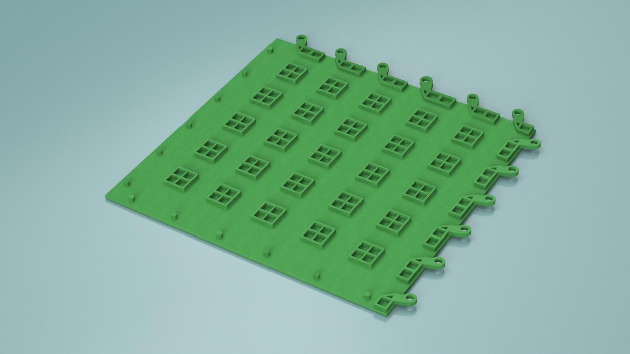 3D model Connectable Floor Mats Collection 2