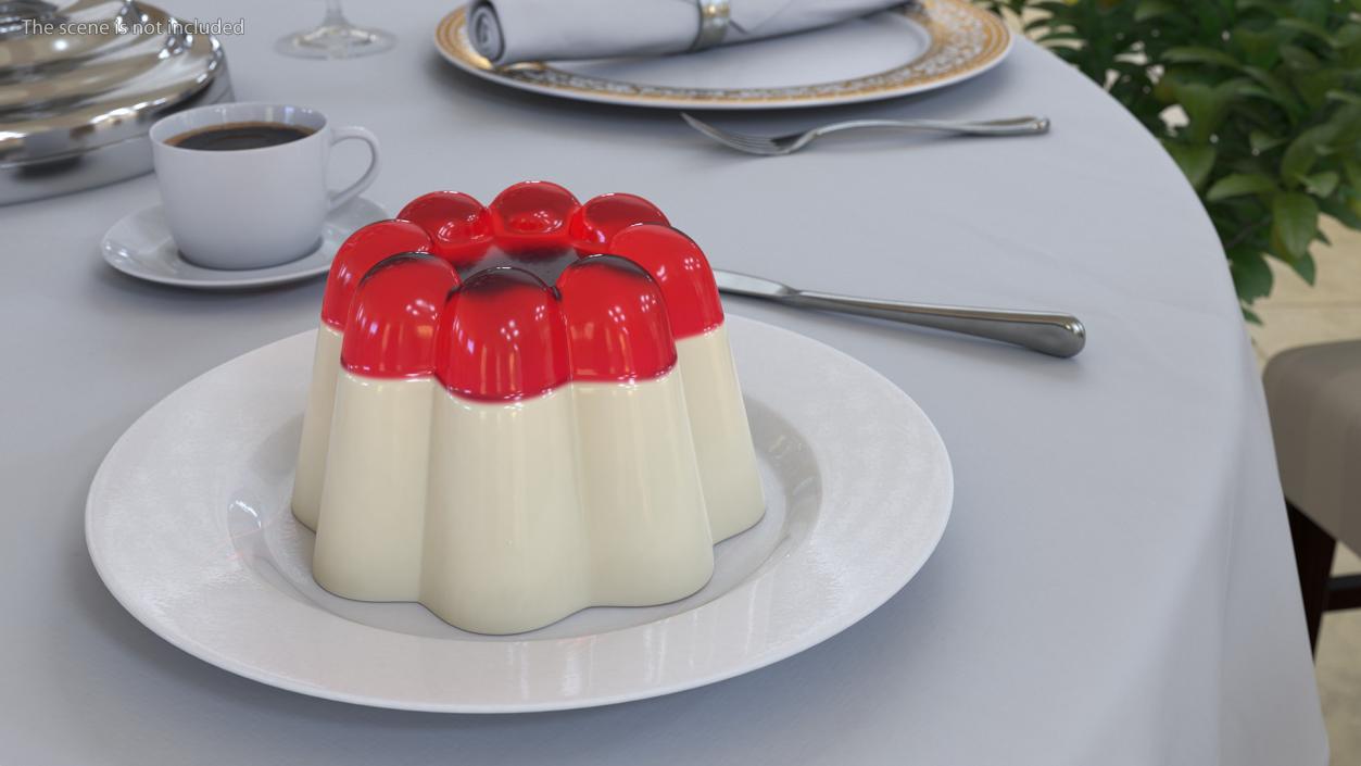 Jelly Pudding Chery Milk 3D model