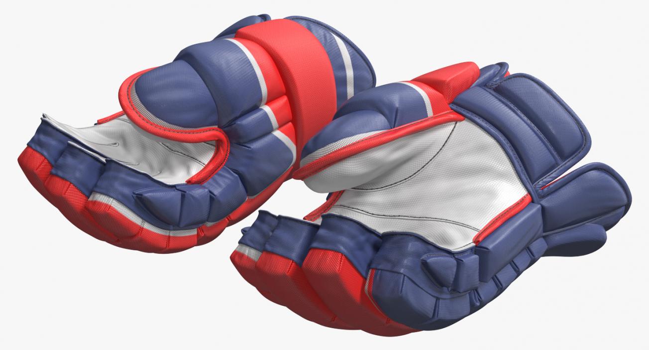 3D model Hockey Gloves Rigged