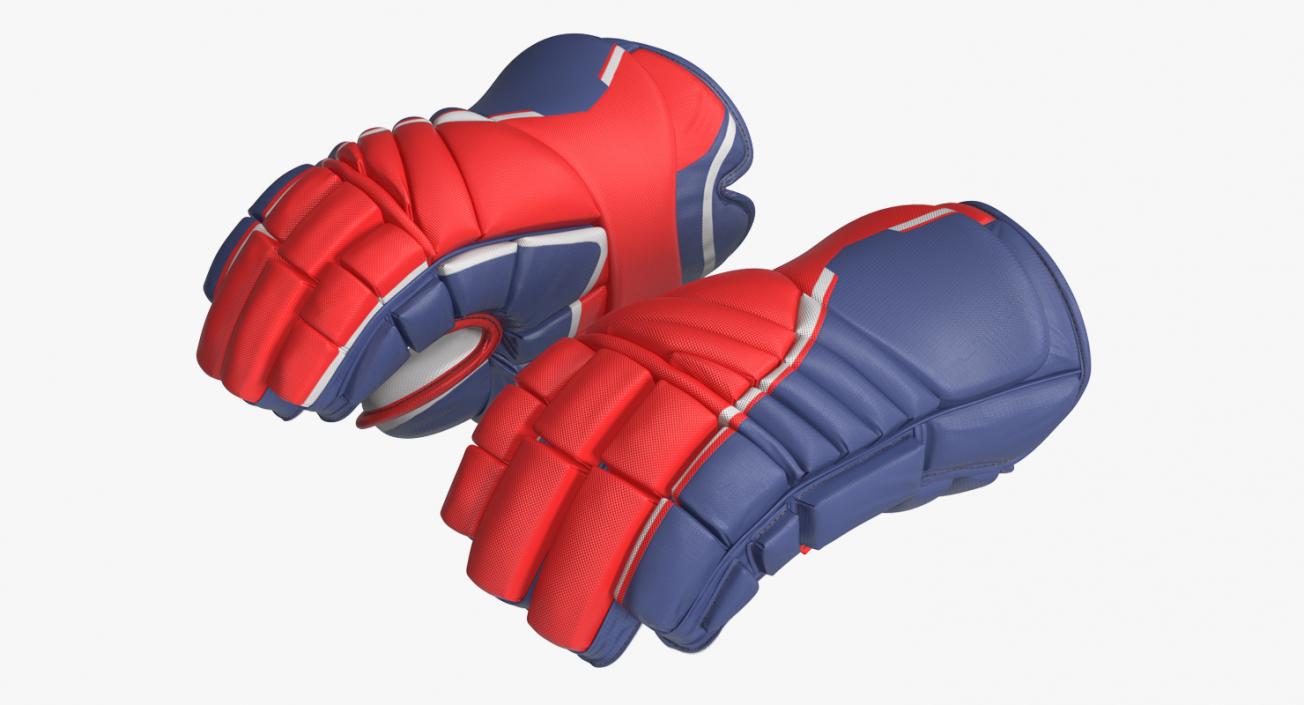 3D model Hockey Gloves Rigged