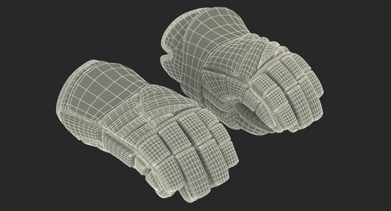 3D model Hockey Gloves Rigged