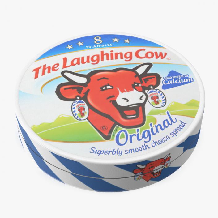 Box of Laughing Cow Original Creamy Cheese 3D