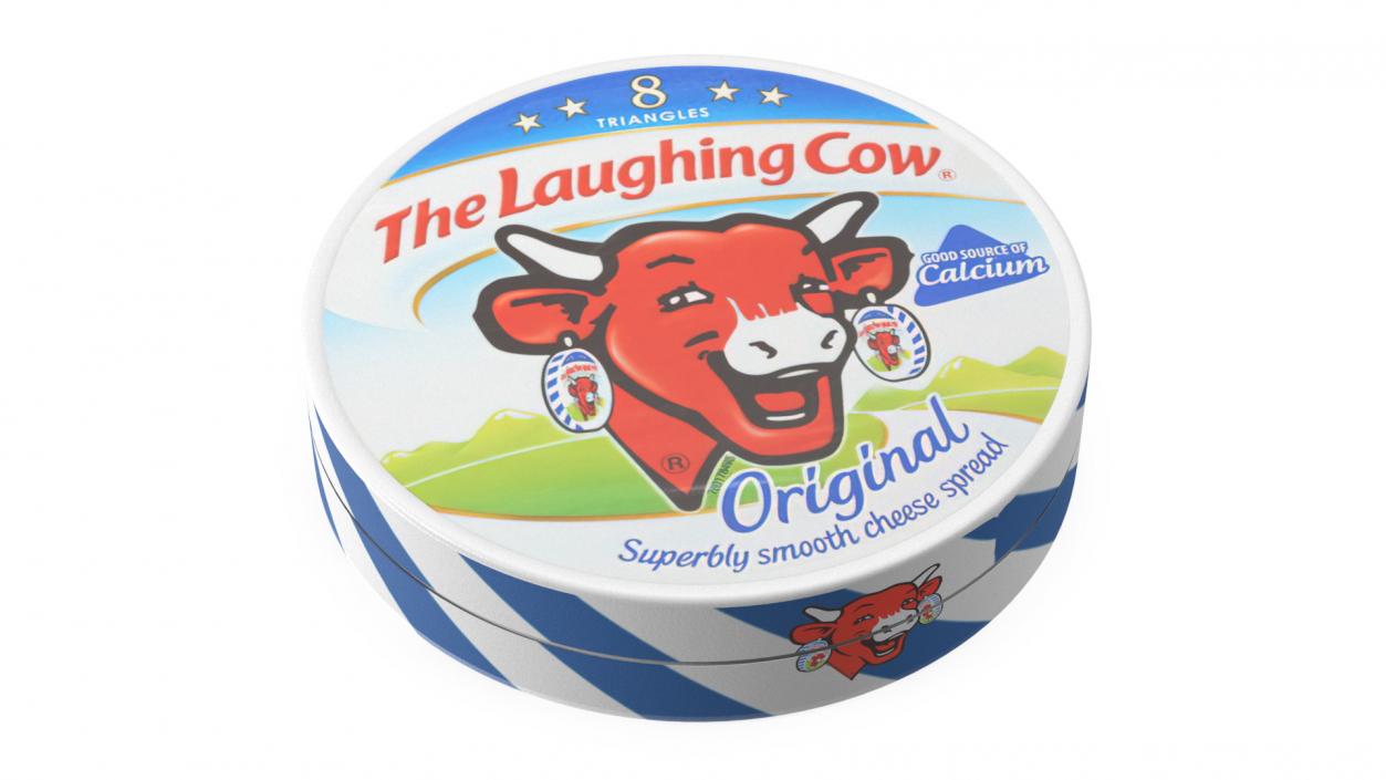 Box of Laughing Cow Original Creamy Cheese 3D