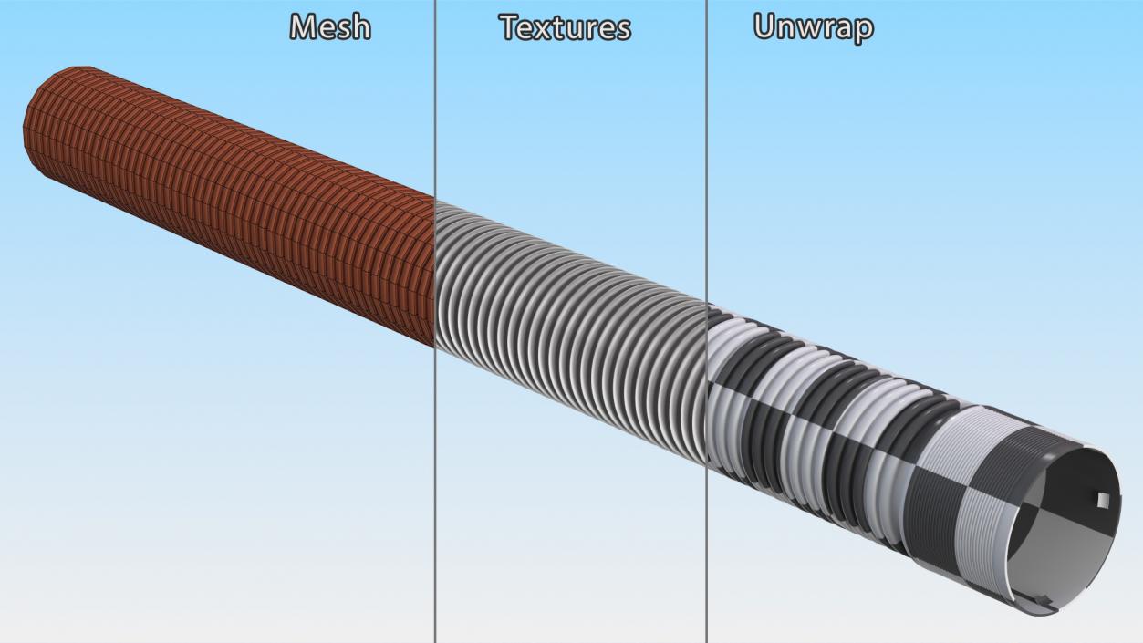 3D Sewage Pipe Grey