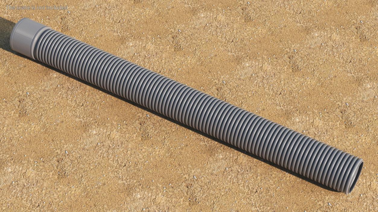 3D Sewage Pipe Grey