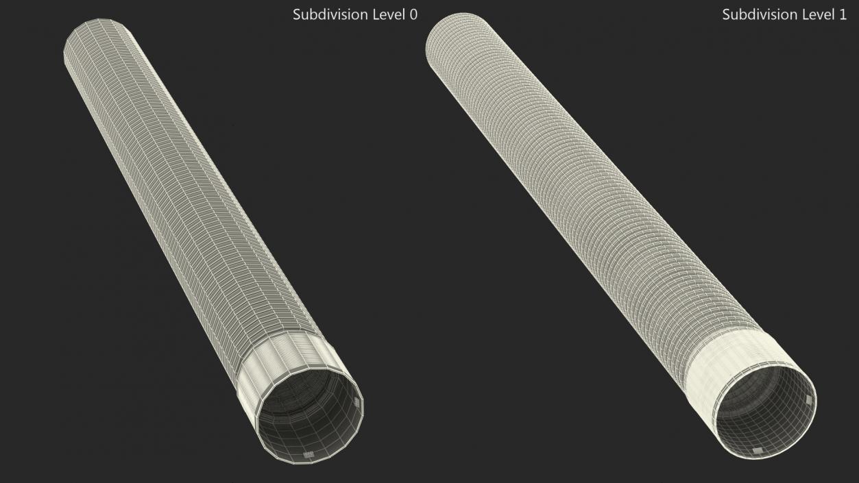 3D Sewage Pipe Grey