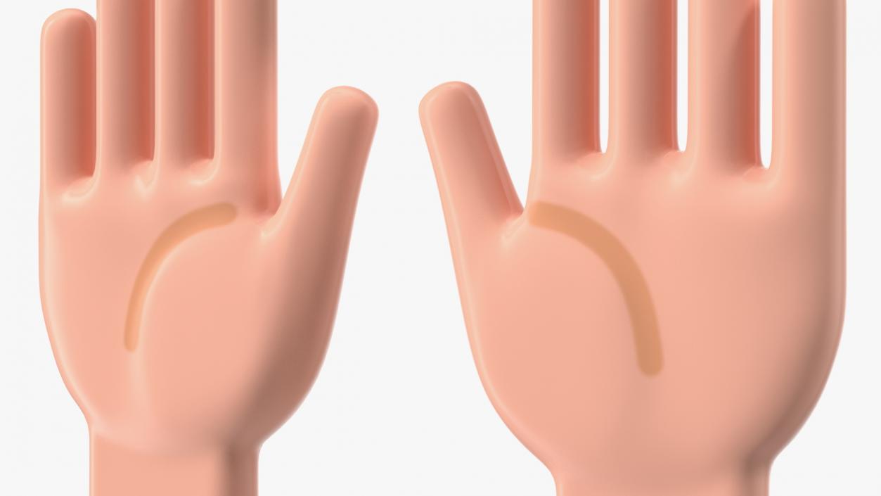 Raising Hands Emoji 3D model