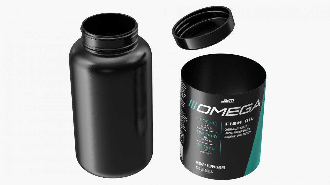 3D model Omega JYM Omega3 Fish Oil