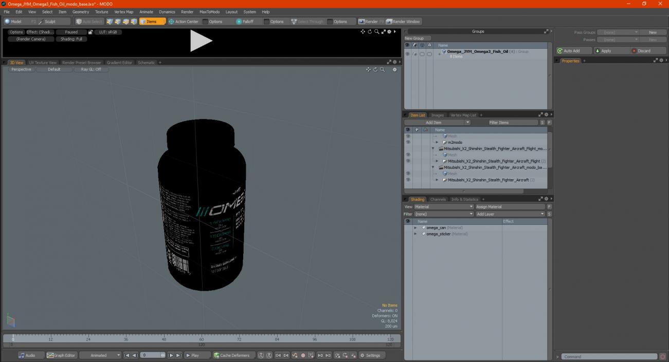 3D model Omega JYM Omega3 Fish Oil