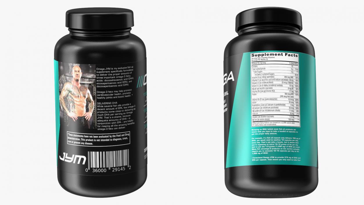 3D model Omega JYM Omega3 Fish Oil