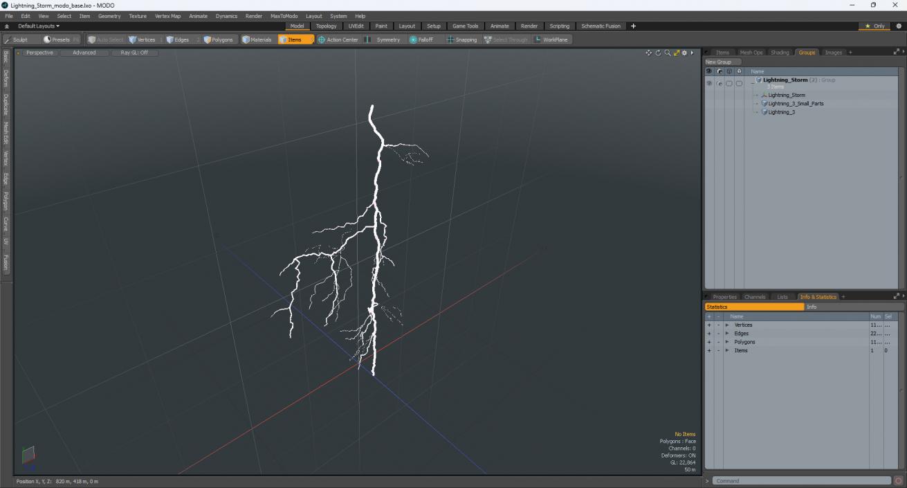 3D model Lightning Storm