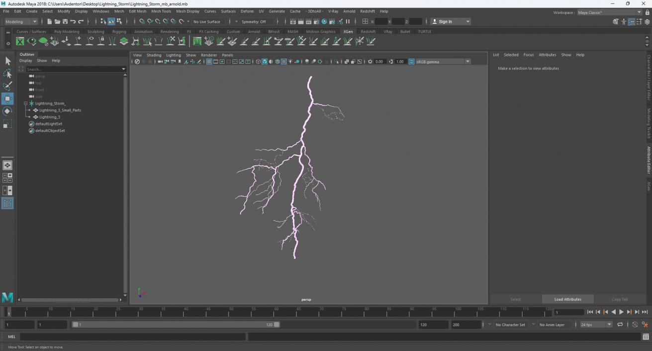 3D model Lightning Storm