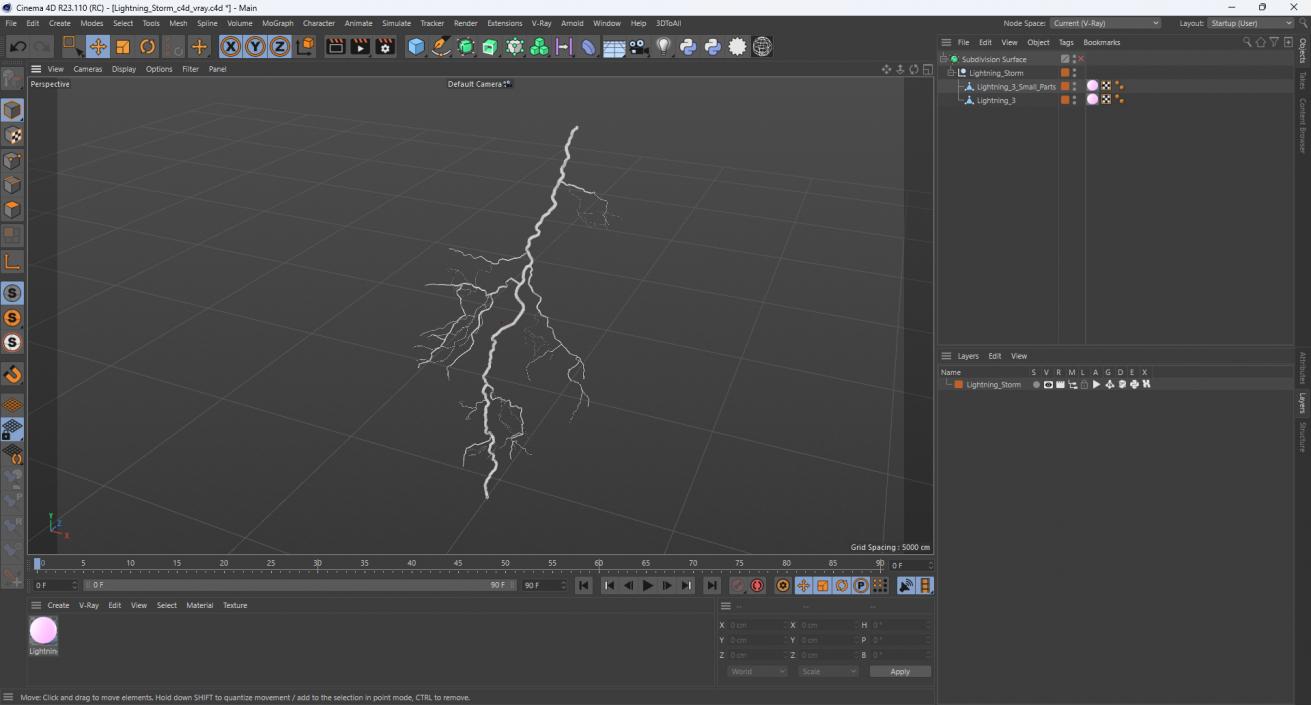 3D model Lightning Storm