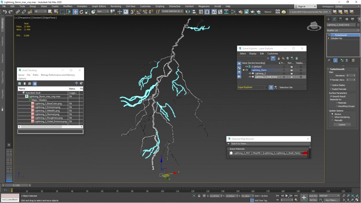 3D model Lightning Storm