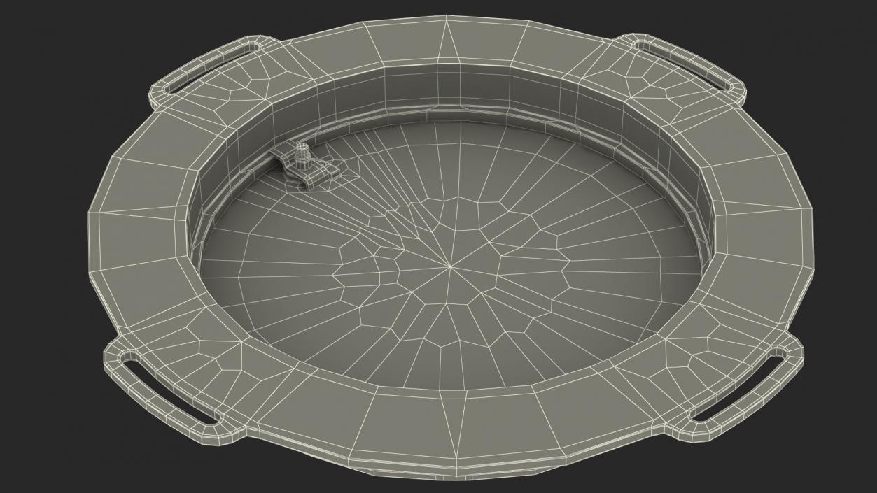 Fiberglass Manhole Black 3D model