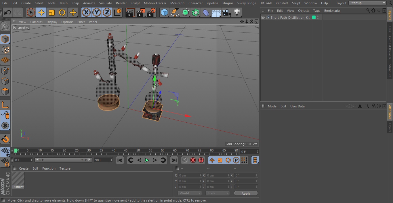 Short Path Distillation Kit 3D