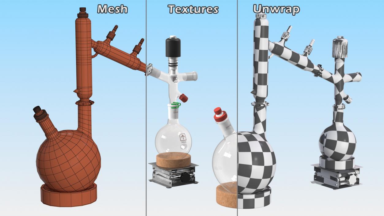 Short Path Distillation Kit 3D