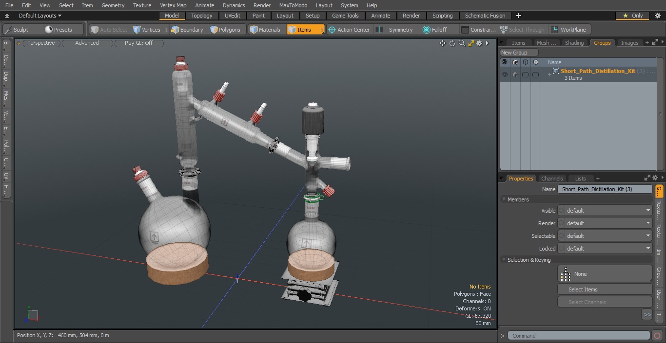 Short Path Distillation Kit 3D